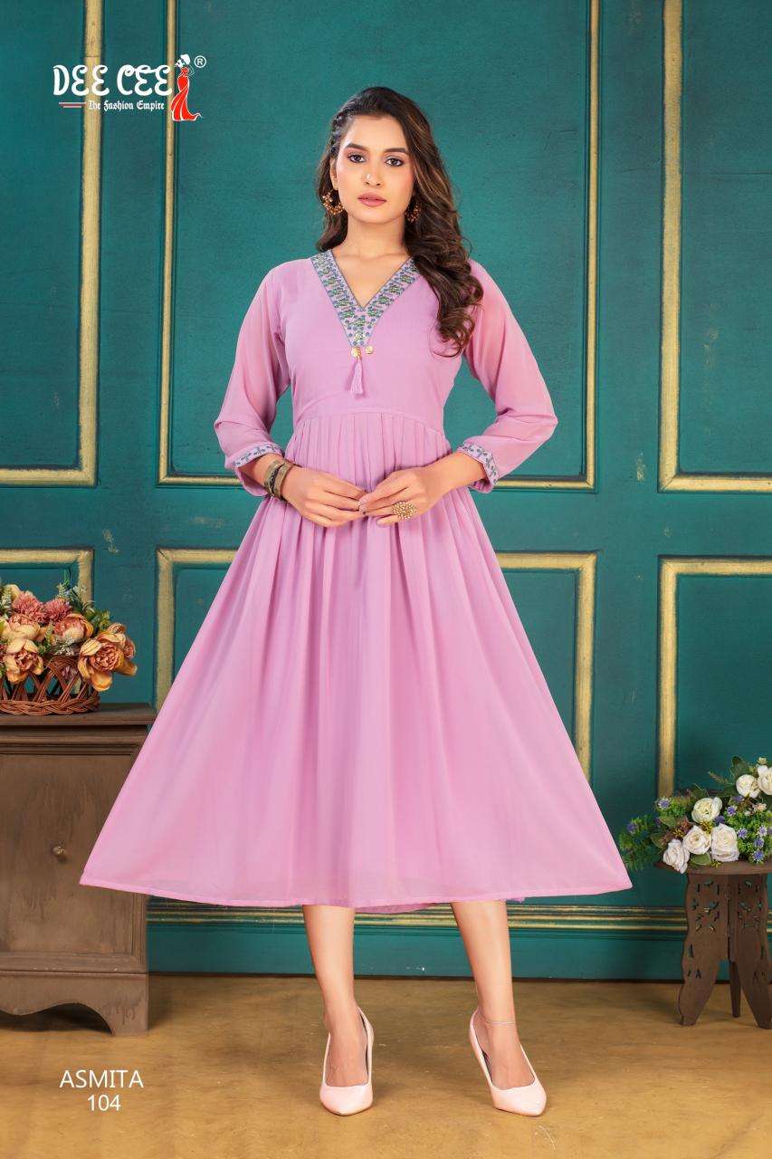 Deecee Asmita GEORGETTE Indian Kurti distributors