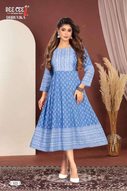 Deecee Dhruvika RAYON Online Kurti shopping in India