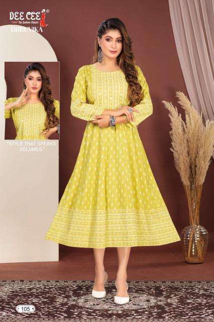 Deecee Dhruvika RAYON Online Kurti shopping in India