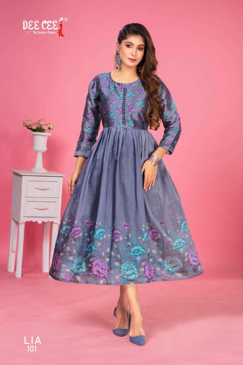 Deecee Lia ZARNA Kurtis manufacturer in Surat