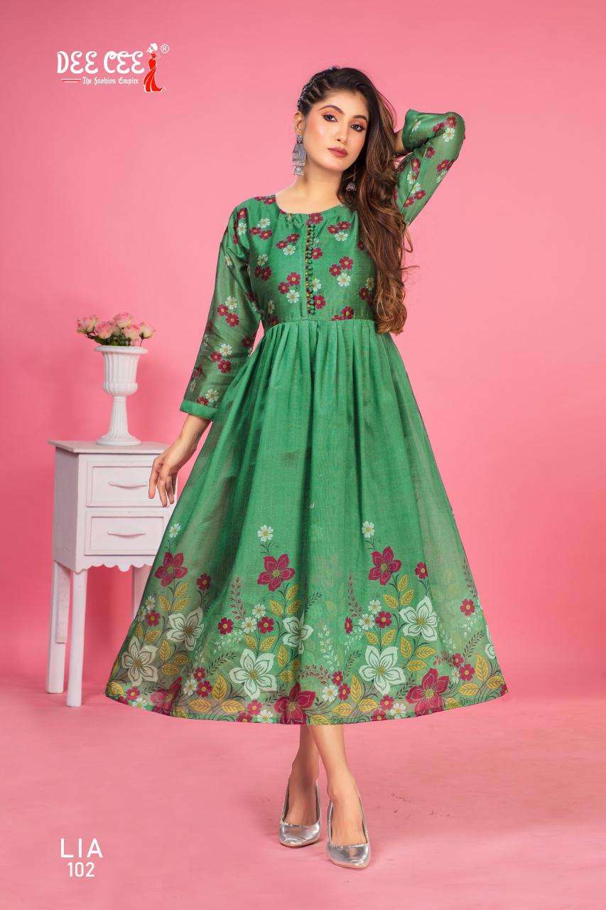 Deecee Lia ZARNA Kurtis manufacturer in Surat