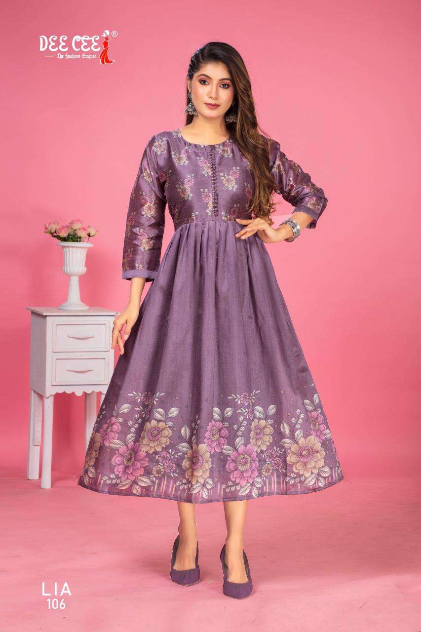 Deecee Lia ZARNA Kurtis manufacturer in Surat