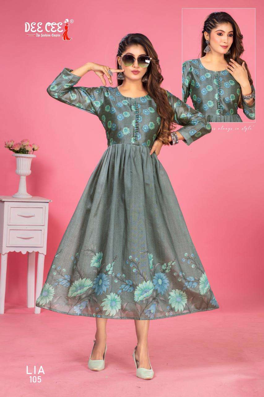 Deecee Lia ZARNA Kurtis manufacturer in Surat