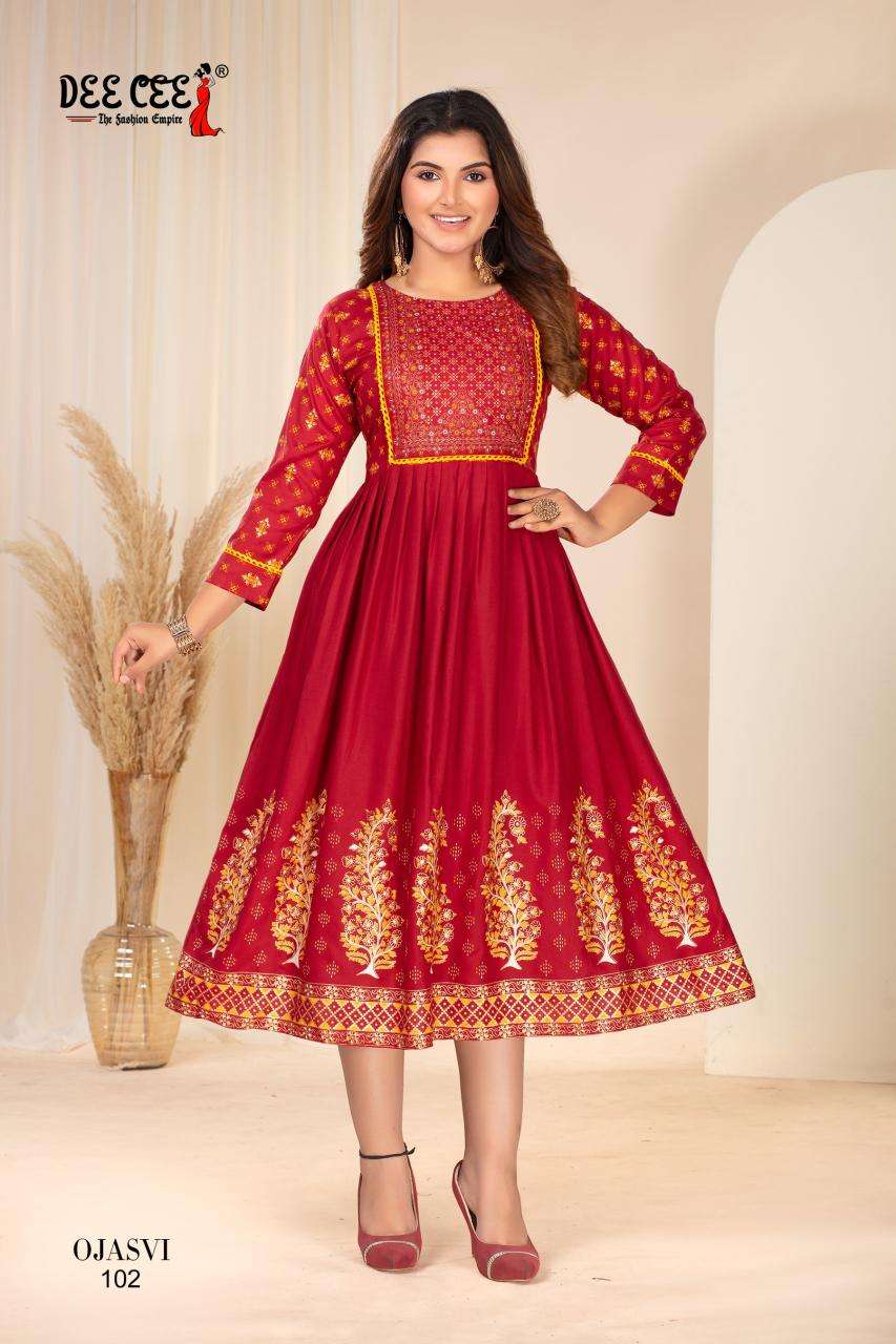 Deecee Ojasvi RAYON Wholesale Kurtis