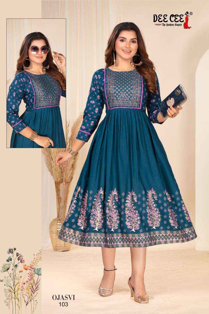 Deecee Ojasvi RAYON Wholesale Kurtis