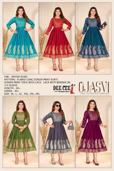 Deecee Ojasvi RAYON Wholesale Kurtis