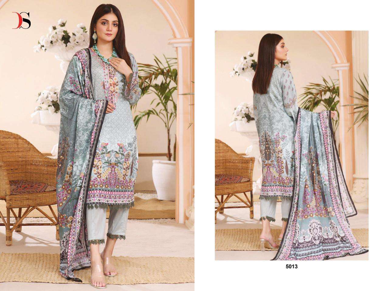 Deepsy Firdous Lawn Vol 24 Chiffon Dupatta Cotton Salwar Kameez wholesale in Bangalore