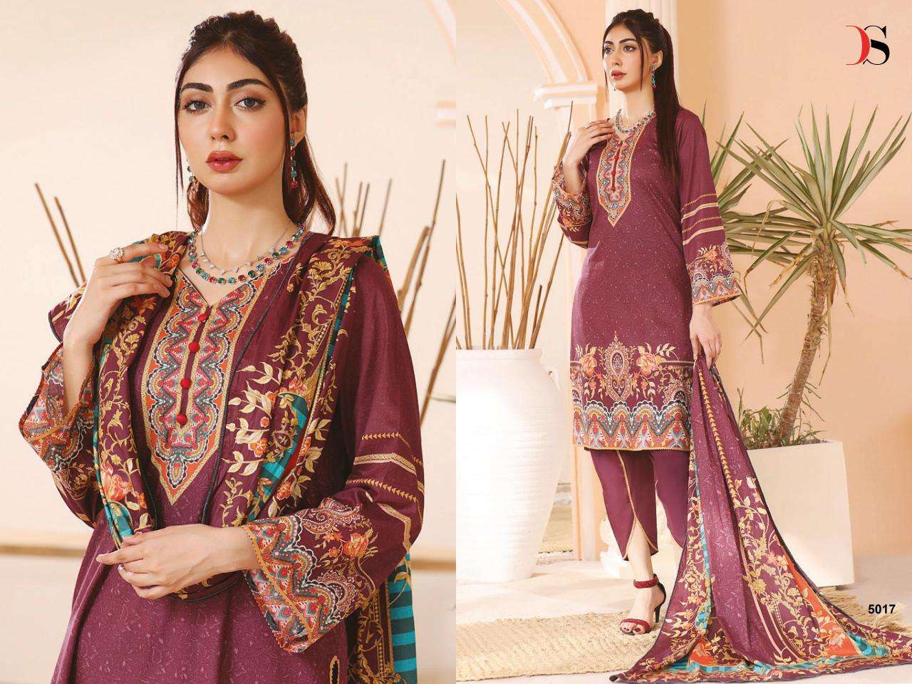 Deepsy Firdous Lawn Vol 24 Chiffon Dupatta Cotton Salwar Kameez wholesale in Bangalore