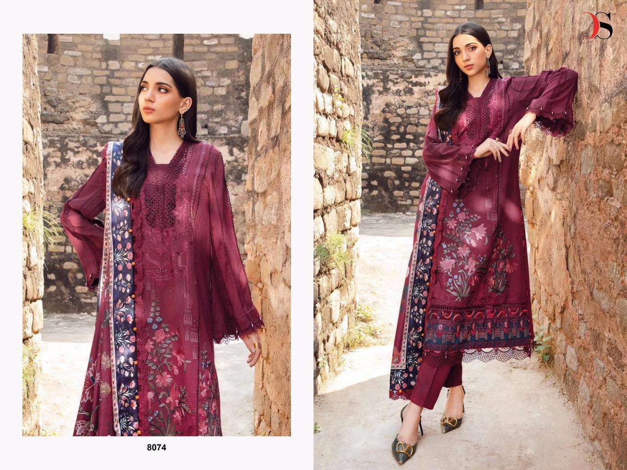 Deepsy Maria B Embroidered Vol 2 Chiffon Dupatta Party wear Salwar Kameez wholesale