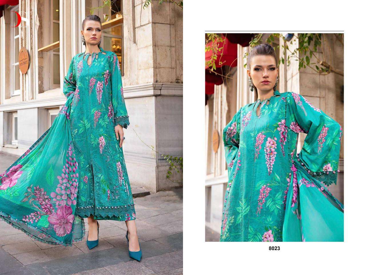 Deepsy Maria B MPrints 24 Vol 5 Chiffon Dupatta Pakistani lawn suits in Gujarat