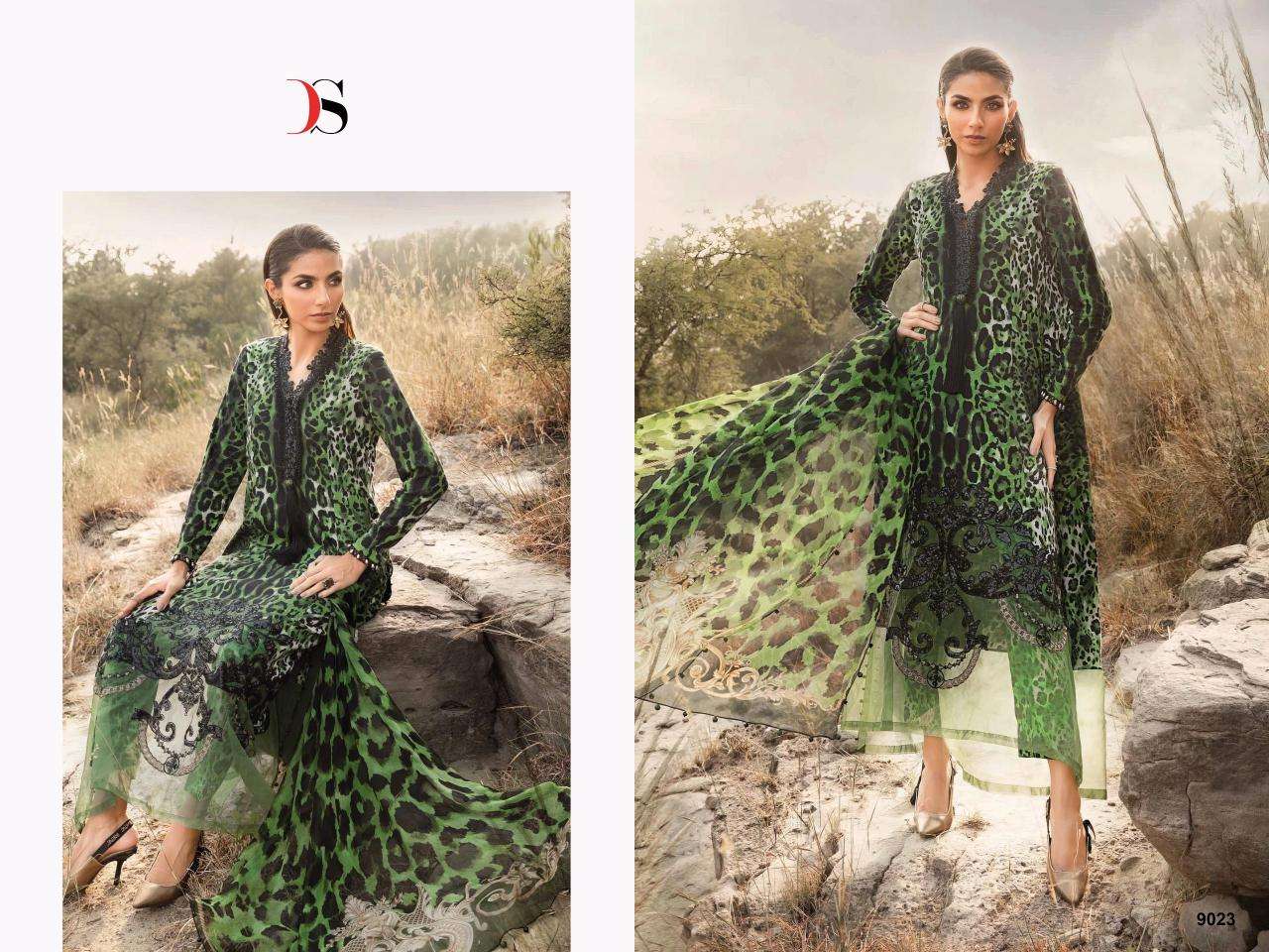 Deepsy Maria B Mprints 25 Chiffon Dupatta Affordable Salwar Kameez in Ahmedabad