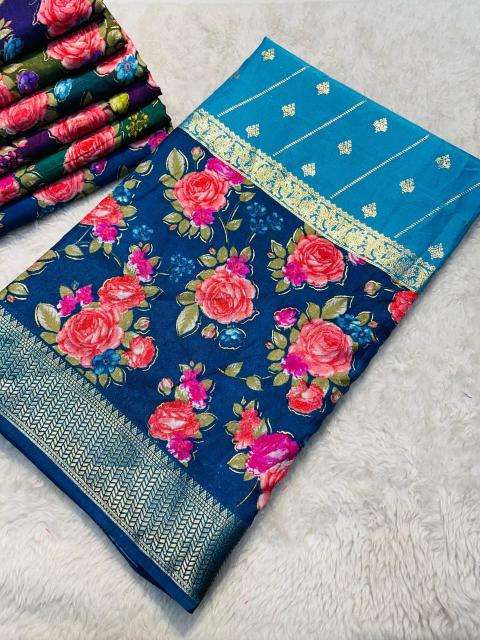 Ethosari Rose Foil Saree wholesale market in Surat