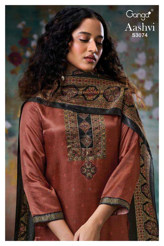 Ganga Aashvi 3074 Wholesale Pakistani suits in Heydrabad