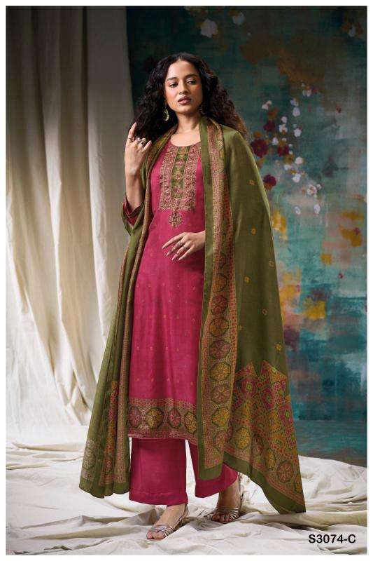 Ganga Aashvi 3074 Wholesale Pakistani suits in Heydrabad