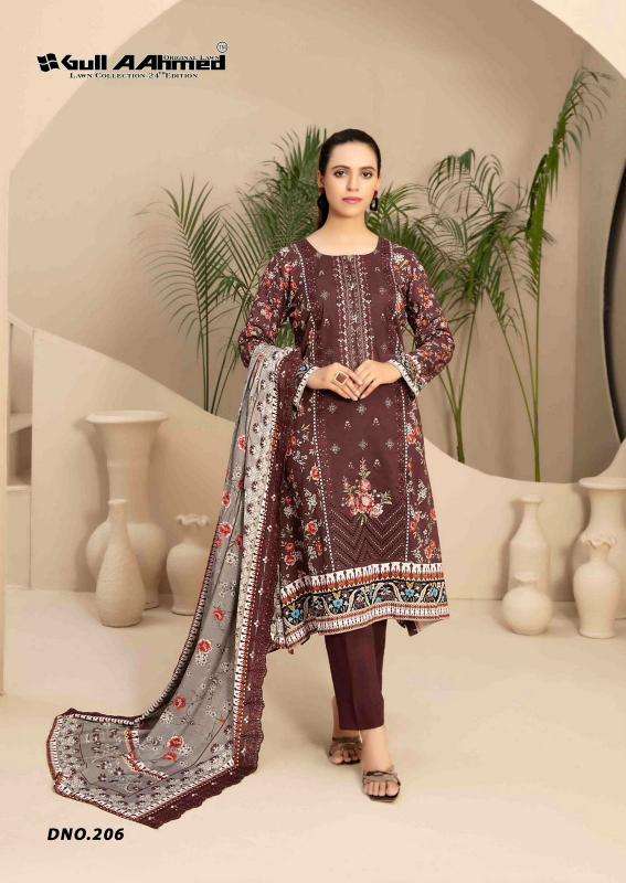 Gull AAhmed Lawn Vol 24 Ladies dress material suppliers in Mumbai