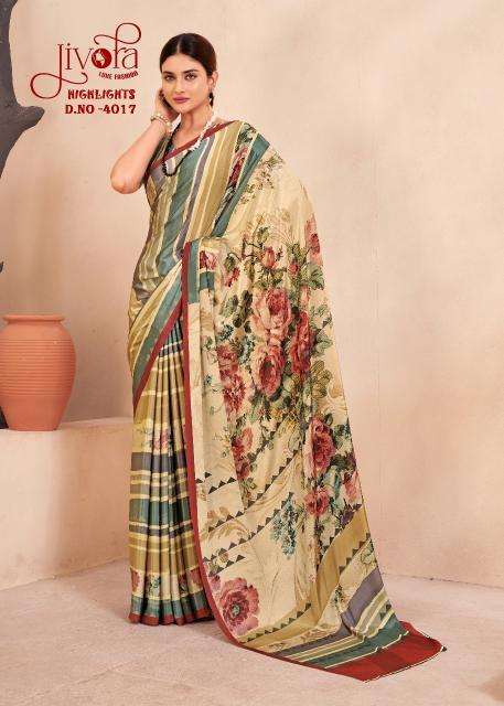 Jivotra Rainbow Crepe Soft silk Party wear sarees wholesalers Mumbai