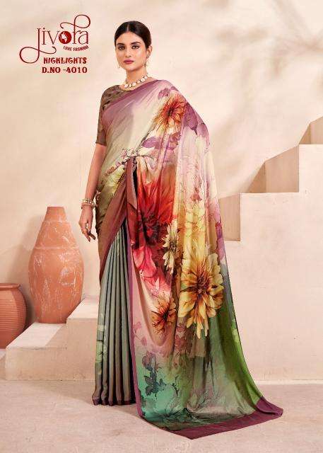 Jivotra Rainbow Crepe Soft silk Party wear sarees wholesalers Mumbai