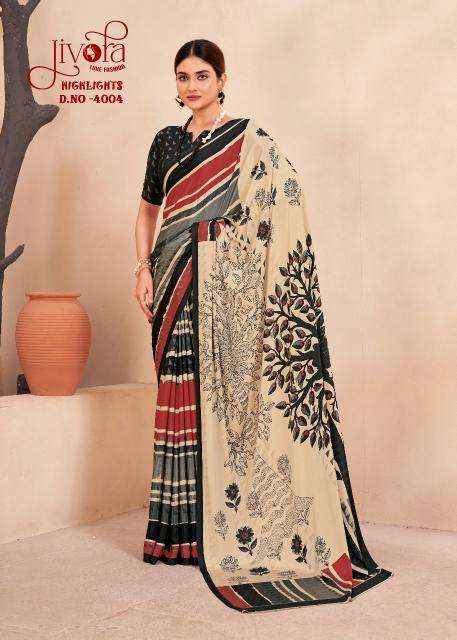 Jivotra Rainbow Crepe Soft silk Party wear sarees wholesalers Mumbai