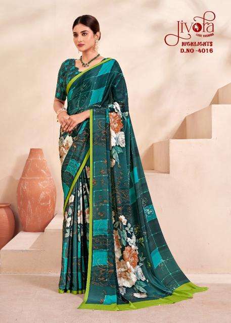 Jivotra Rainbow Crepe Soft silk Party wear sarees wholesalers Mumbai