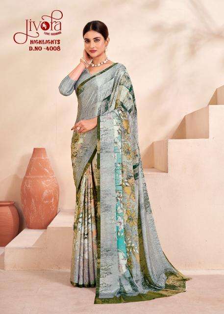 Jivotra Rainbow Crepe Soft silk Party wear sarees wholesalers Mumbai