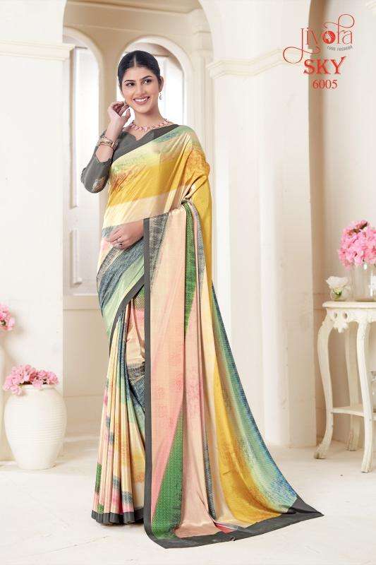 Jivotra Sky Crepe Soft silk Designer sarees in Mumbai