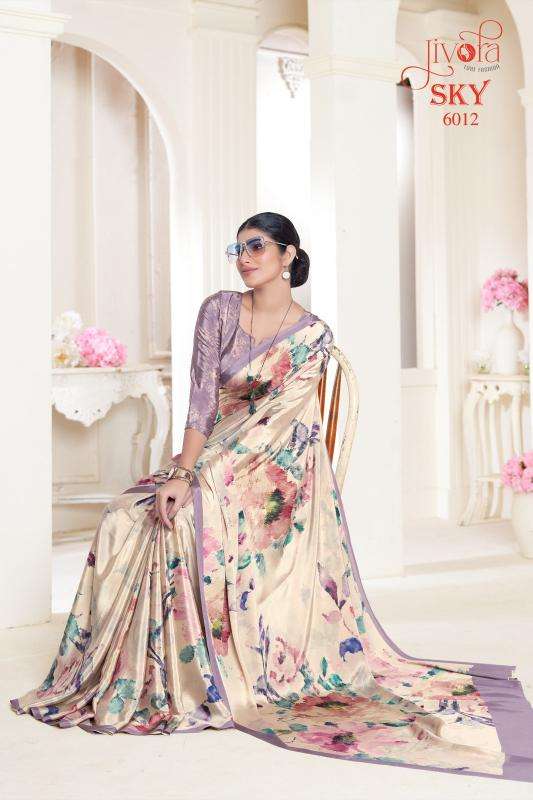 Jivotra Sky Crepe Soft silk Designer sarees in Mumbai