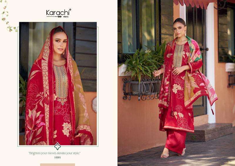 Karachi Prints Aaliyah Wholesale dress materials suppliers