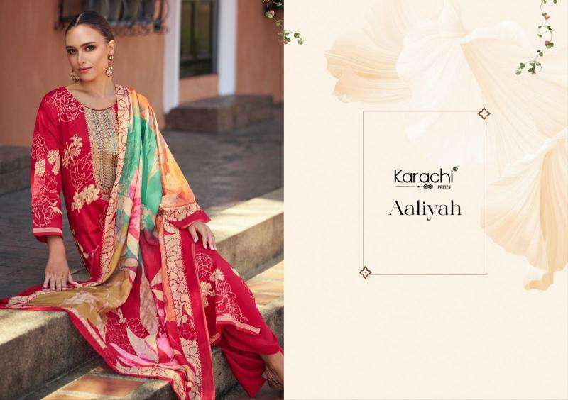 Karachi Prints Aaliyah Wholesale dress materials suppliers