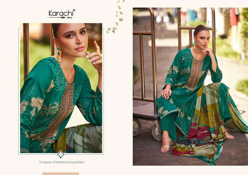 Karachi Prints Aaliyah Wholesale dress materials suppliers