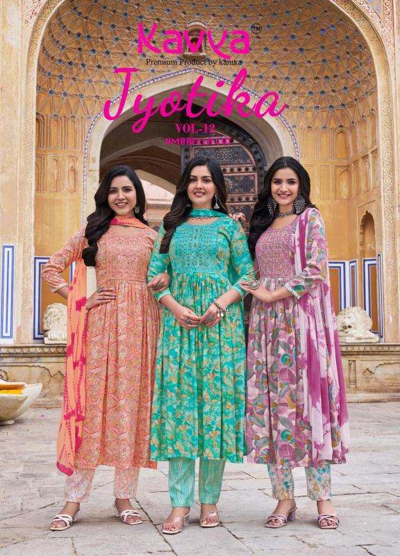 Kavya Jyotika Vol 12 Wholesale Kurti dealers in Bhavnagar