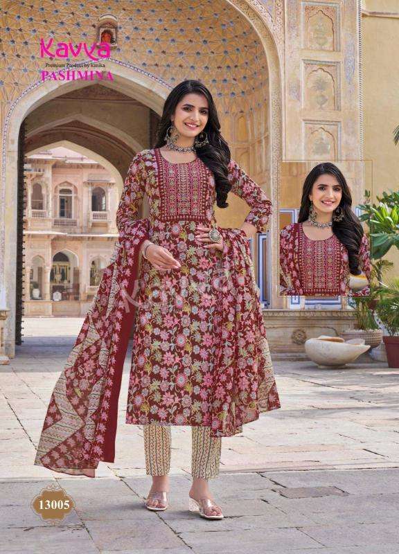 Kavya Pashmina Vol 13 Latest Kurti Designs Wholesalers