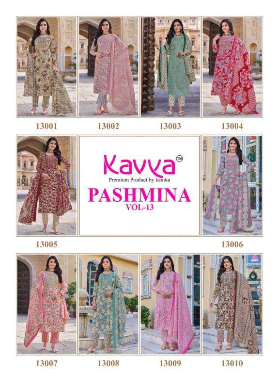 Kavya Pashmina Vol 13 Latest Kurti Designs Wholesalers