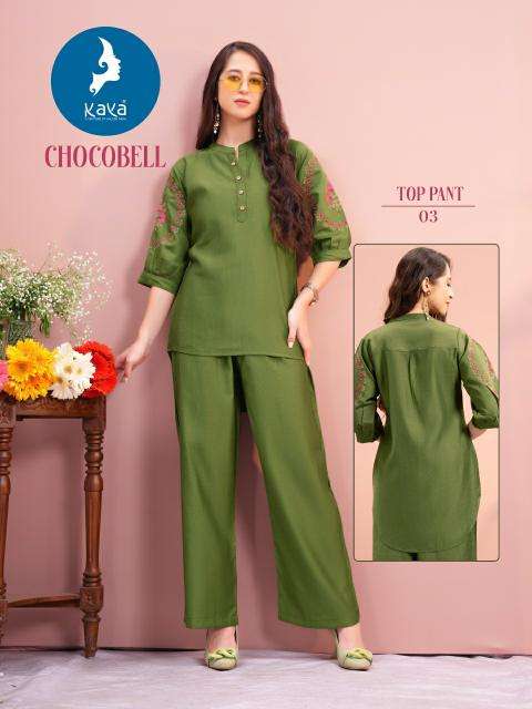 Kaya Chocobell Vatican Silk Co Ord Set Kurti exporters in Mumbai