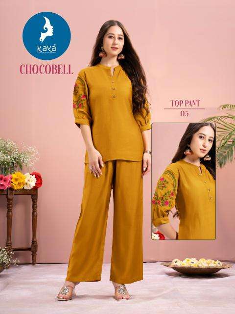 Kaya Chocobell Vatican Silk Co Ord Set Kurti exporters in Mumbai