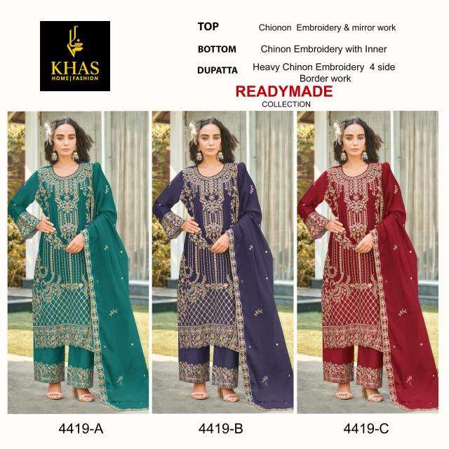 Khas 4419 Chinon Bollywood style Pakistani suits in Mumbai