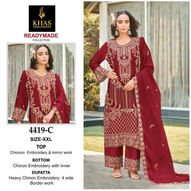 Khas 4419 Chinon Bollywood style Pakistani suits in Mumbai