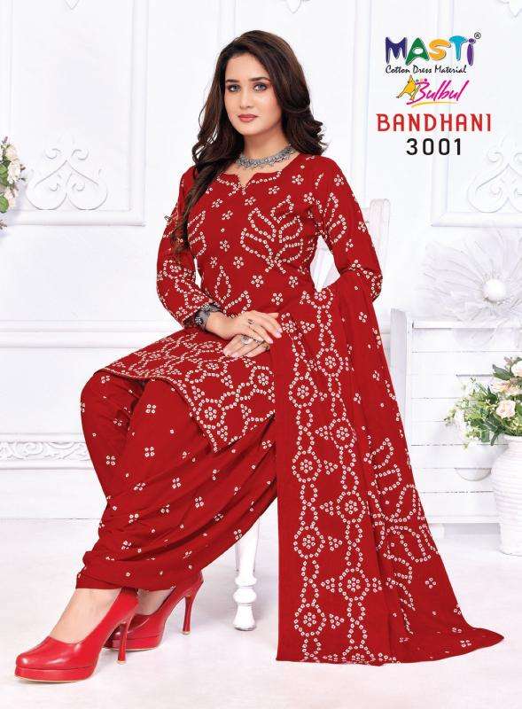 Masti Bulbul Bandhani Vol 03 Designer dress material wholesale