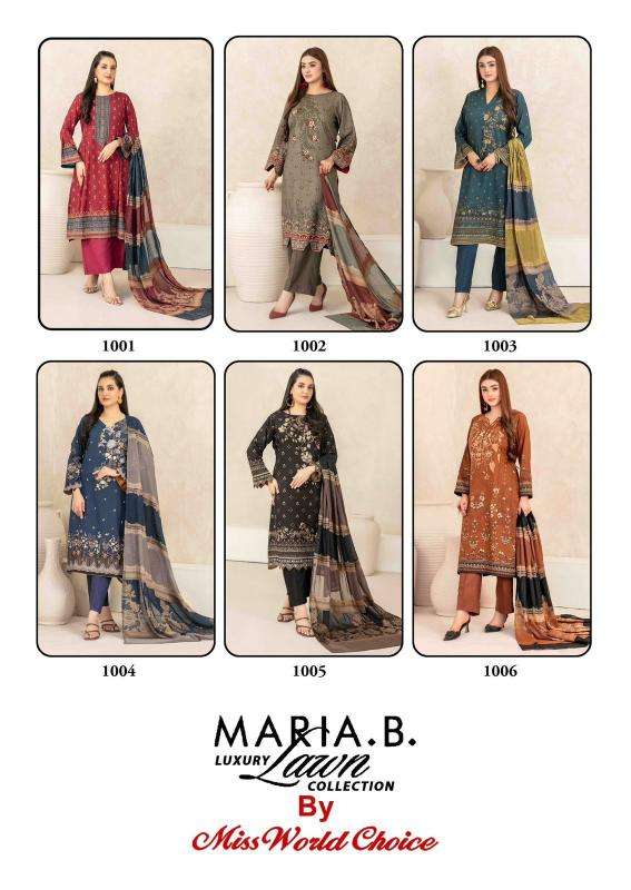 Miss World Maria.B Vol 01 Designer dress material wholesale