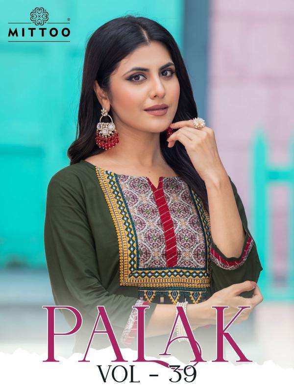 Mittoo Palak Vol 39 Kurti manufacturers in India