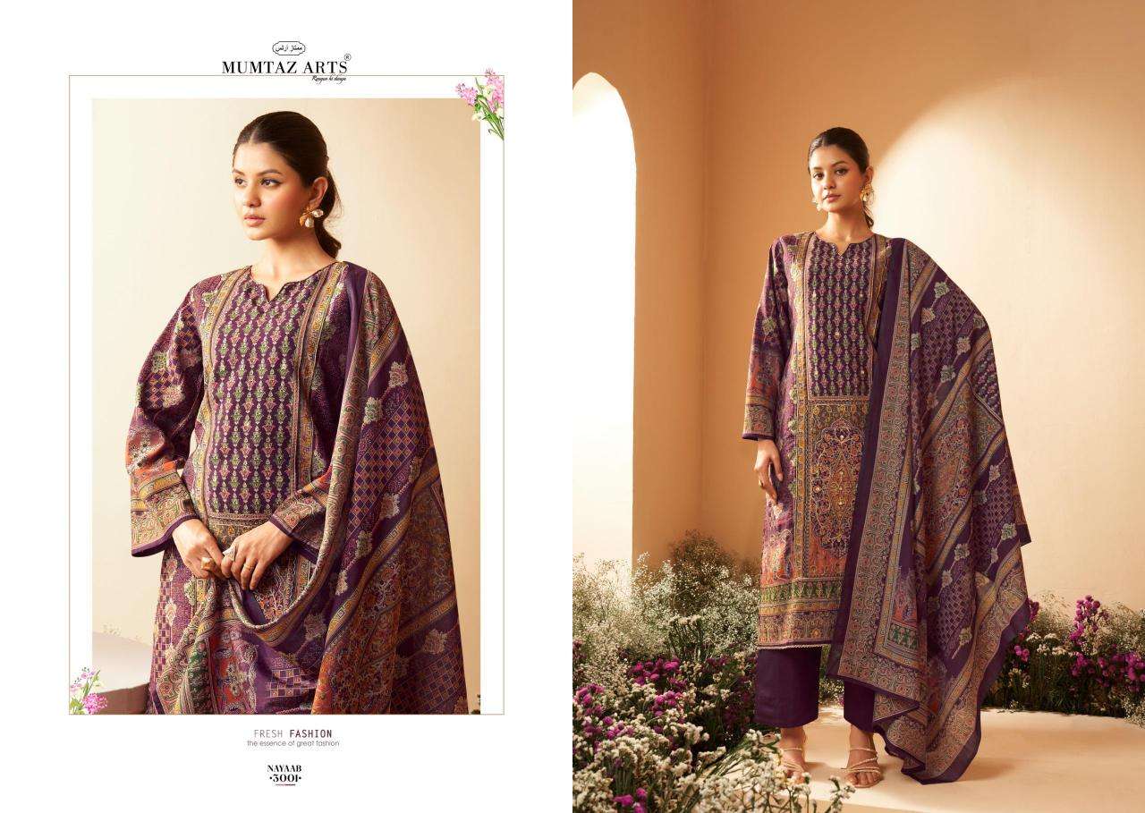 Mumtaz Arts NAYAAB Vol 3 Unstitched dress materials