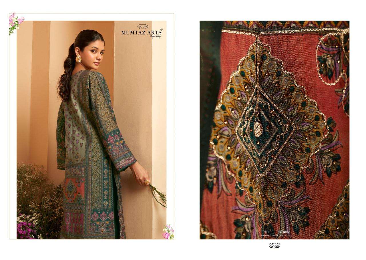 Mumtaz Arts NAYAAB Vol 3 Unstitched dress materials