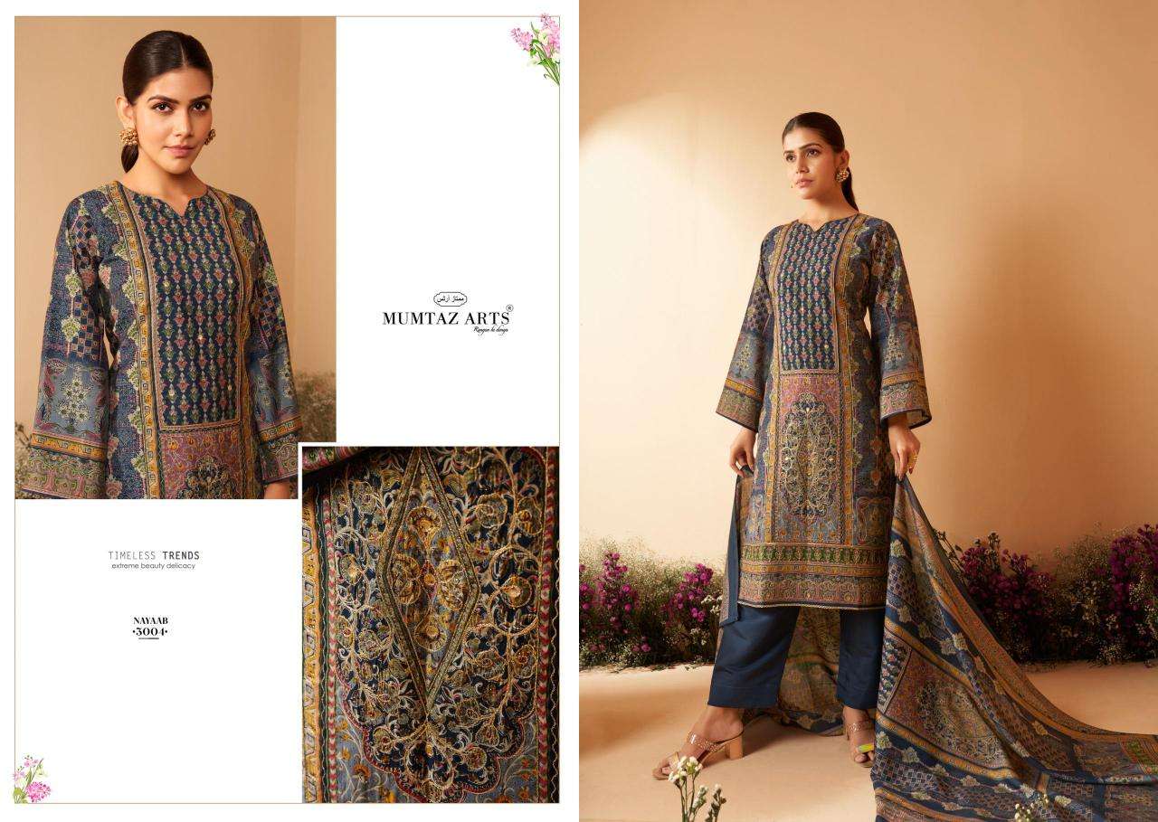 Mumtaz Arts NAYAAB Vol 3 Unstitched dress materials