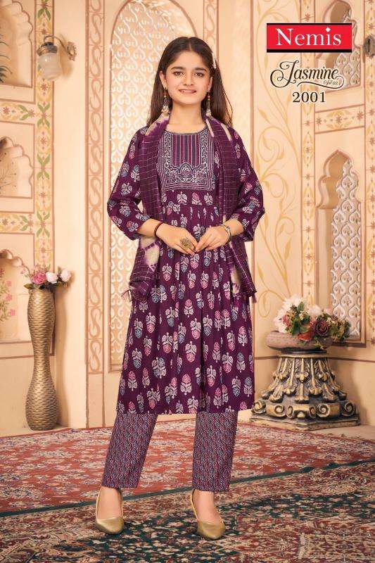 Nemis Jasmine Vol 2 Kids Kurti dress wholesale