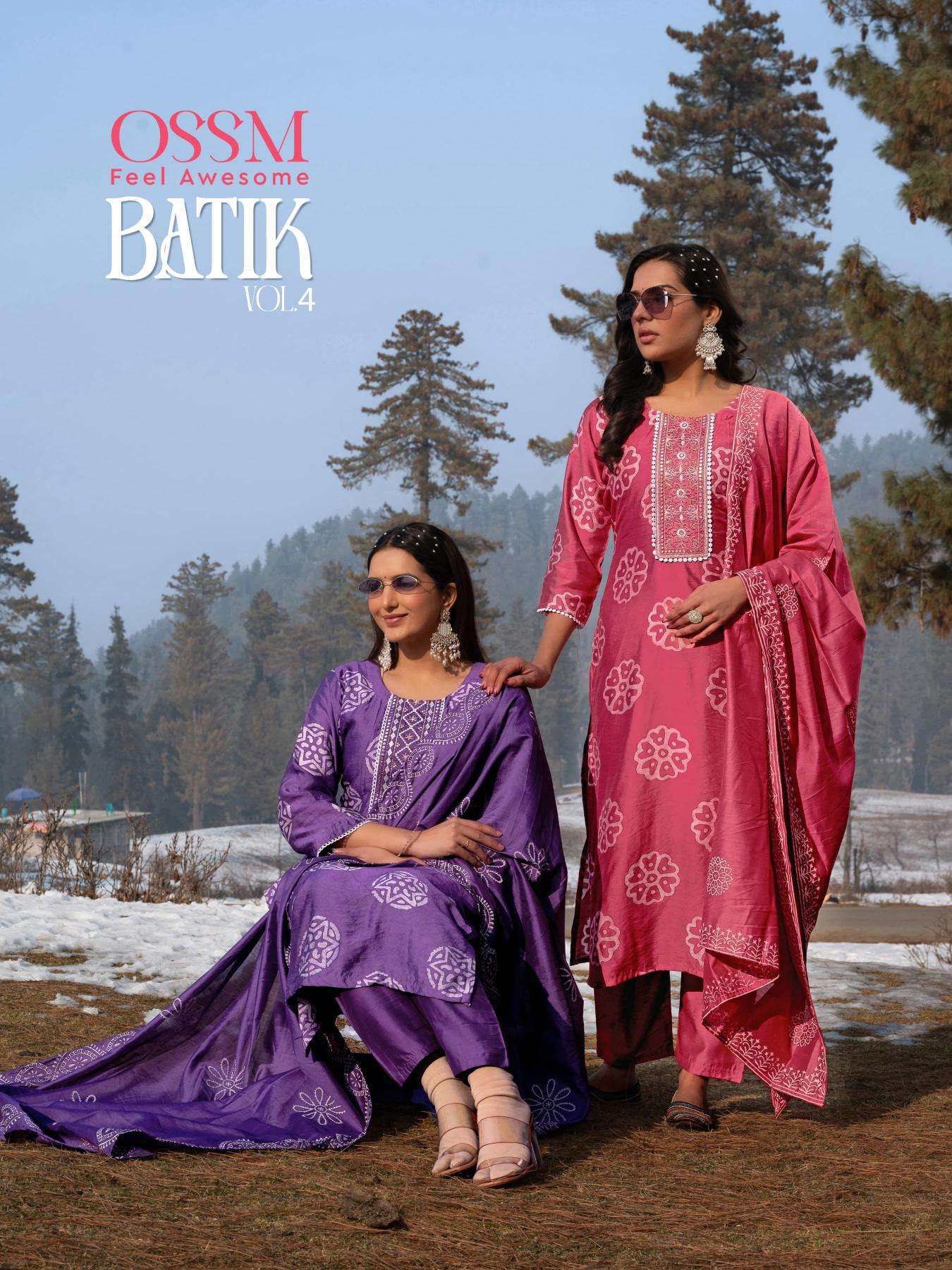 Ossm Batik Vol 4 Surat wholesale dress materials and kurtis market