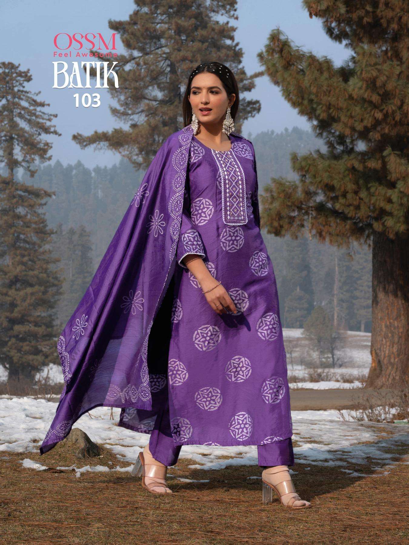 Ossm Batik Vol 4 Surat wholesale dress materials and kurtis market