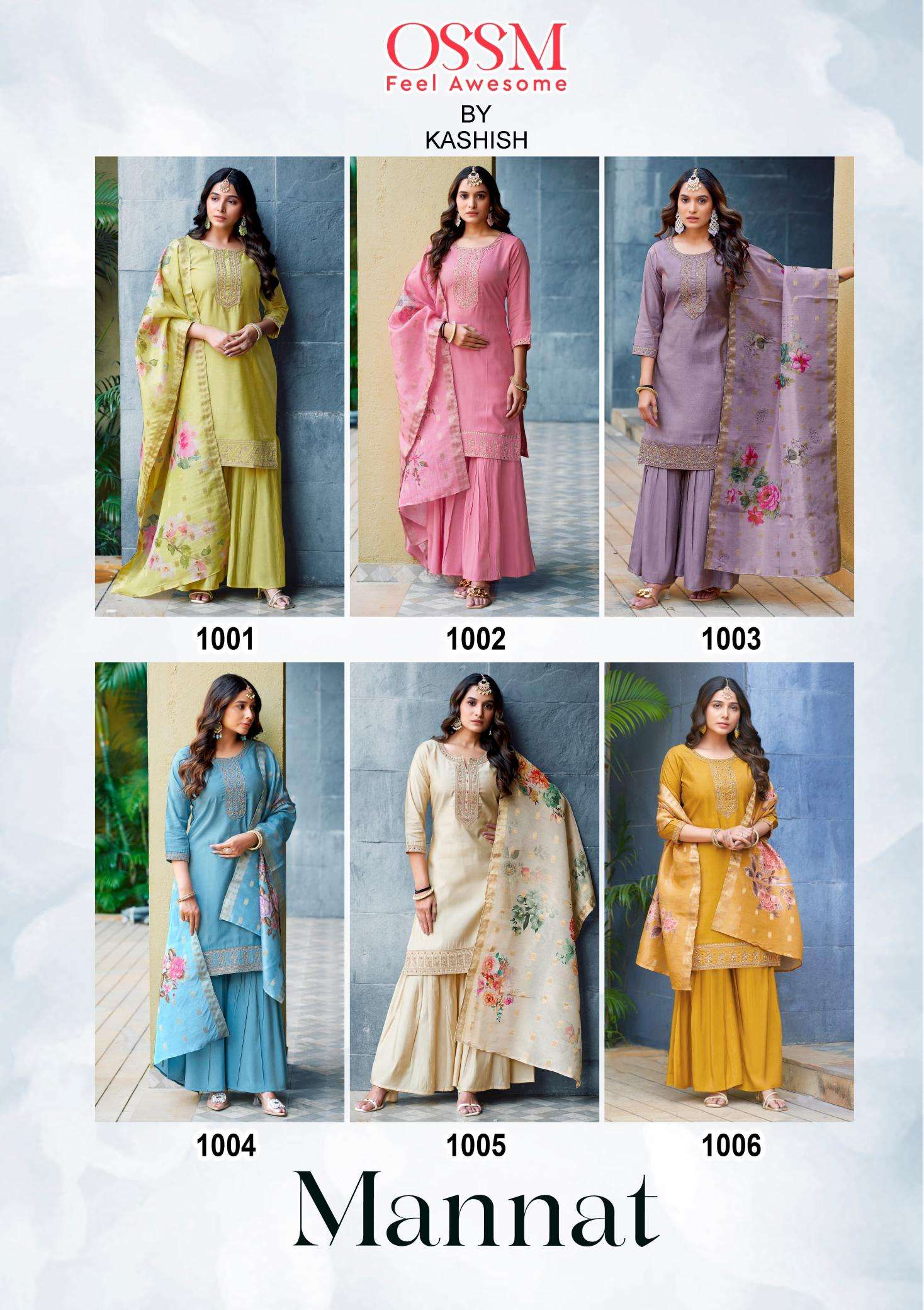 Ossm Mannat Sharrara Vol 1 Designer Kurti wholesalers