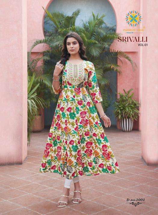 Passion Tree Srivalli Vol 1 Fancy kurti in Mumbai