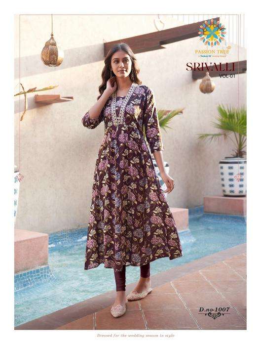 Passion Tree Srivalli Vol 1 Fancy kurti in Mumbai