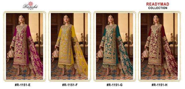 Ramsha R 1151 E To H Georgette Salwar Kameez with dupatta wholesale in Ahmedabad