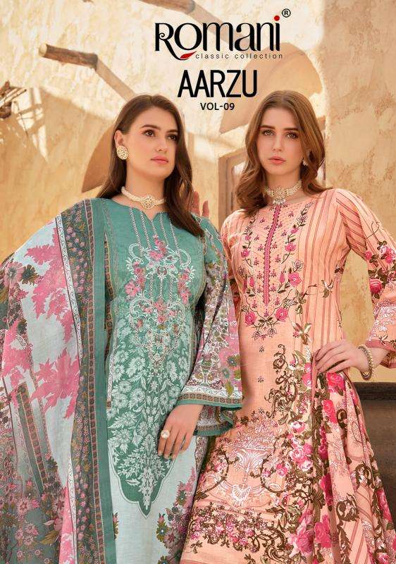 Romani Aarzu Vol 9 Bulk dress material suppliers in Mumbai